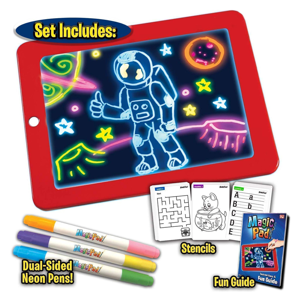 STEM-Magic Pad Light Up 3D Light Up Drawing Board Doodle Magic Glow Pad for  Kids/Toddlers Boys and Girls - STEM